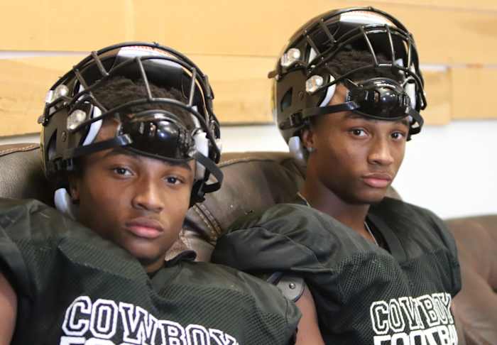 Chapman twins Asaad and Ahamad, are 3-star defensive backs at Cajon High School. Photo: John Murphy